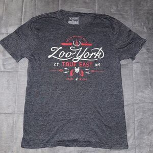 Zoo York Men's Dark Gray Graphic Y2K Tee Size Large
